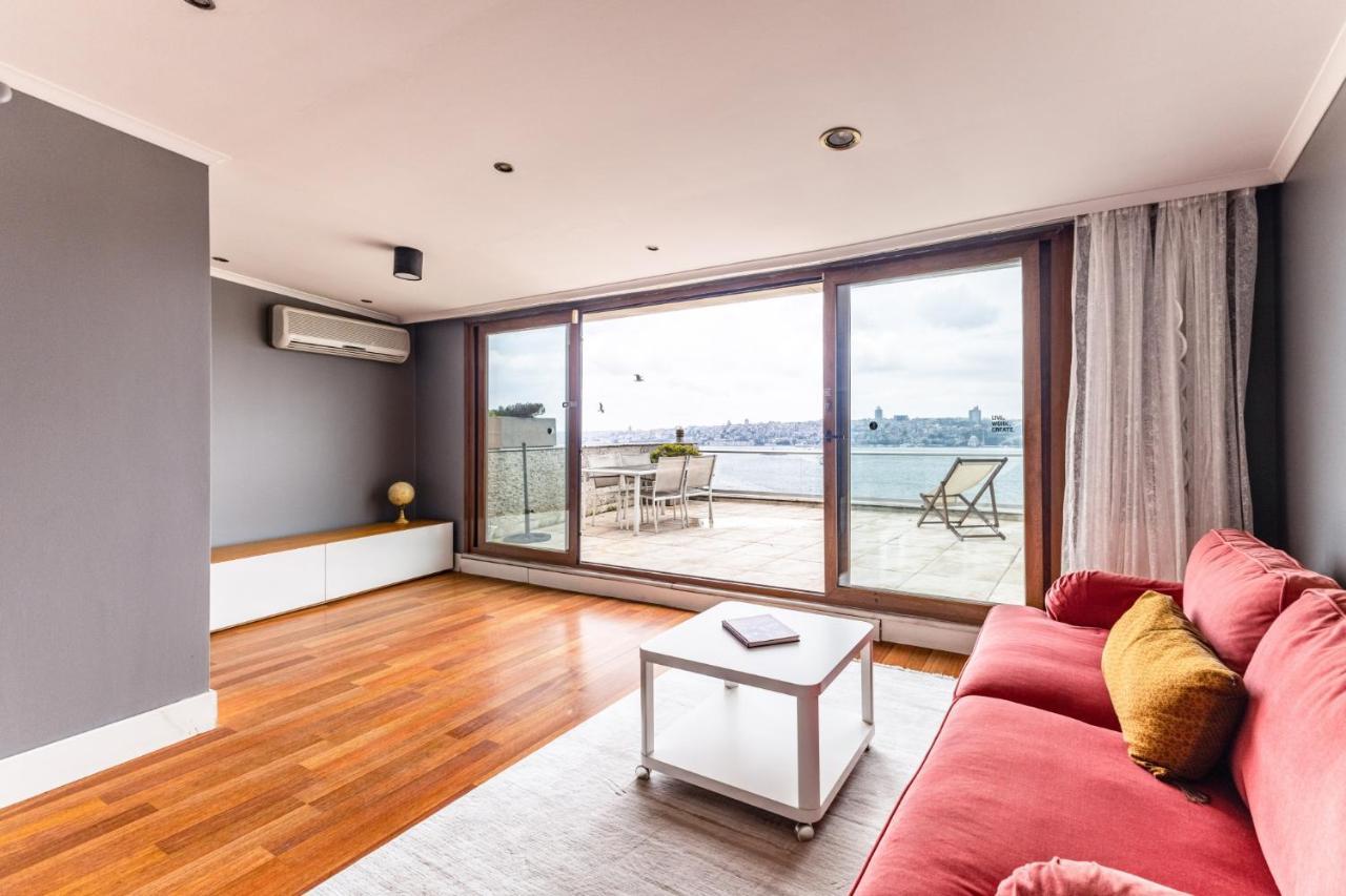 Апартаменти Duplex Flat W Panoramic Bosphorus View And Terrace Стамбул Екстер'єр фото